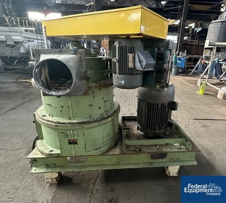 MikroPul #60ACM, Pulverizer, 3000 RPM, Carbon Steel 75 HP, 230/460 V., on base - Image 1