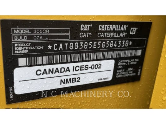 Caterpillar 305, Crawler Excavator, 33 hours, S/N: 5G504330, 2023 - Image 6