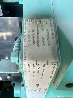2000 KW Cummins #DQKAB, diesel generator set, 480 Volts, 2007 - Image 6