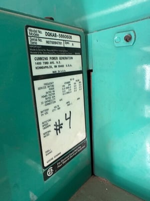 2000 KW Cummins #DQKAB, diesel generator set, 480 Volts, 2007 - Image 7