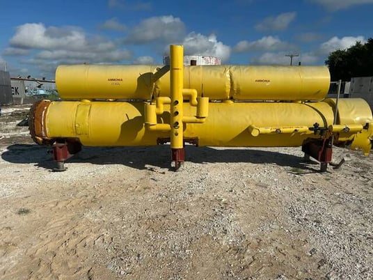 132 Ton, Vilter #78B531, Ammonia Shell and Tube Liquid Chiller, 291 steel tubes, R-717 refrigerant, 1978 - Image 3