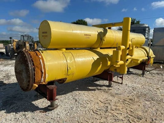 132 Ton, Vilter #78B531, Ammonia Shell and Tube Liquid Chiller, 291 steel tubes, R-717 refrigerant, 1978 - Image 4