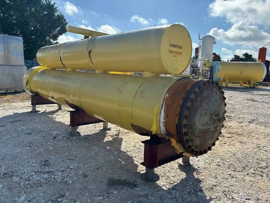 132 Ton, Vilter #78B531, Ammonia Shell and Tube Liquid Chiller, 291 steel tubes, R-717 refrigerant, 1978 - Image 6
