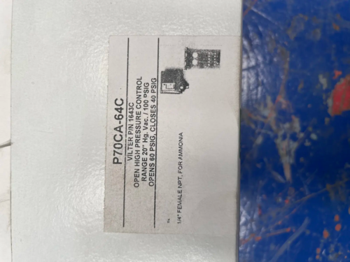 Vilter #1643C, Unloader Pressure Switch, opens 60 psig, closes 40 psig - Image 6