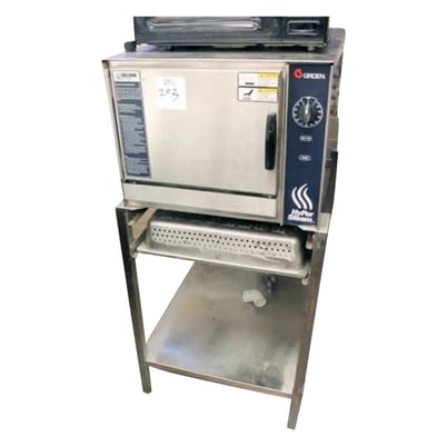 Groen #HY-3E, Hypersteam Atmospheric Convection Steamer, 3 pans all 12" x 20" x 2-1/2", 8000 watts, 208 V. - Image 1