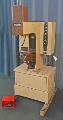 6 Ton, Haeger #HP6-B, Hydraulic Insertion Press, 8-1/2" stroke, 18" throat, 1.5 HP, 230 V. - Image 1