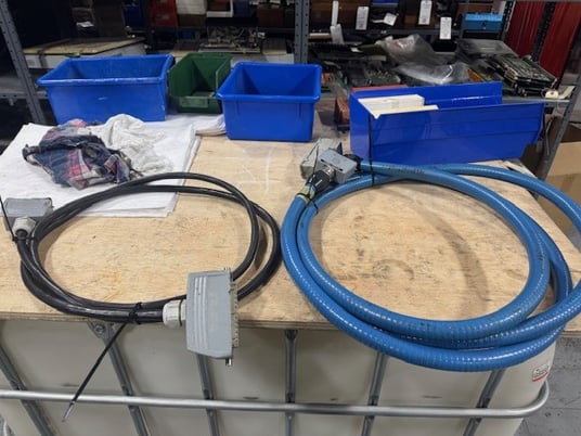 DME, 8 zone hot runner controller on stand with cables - Image 5