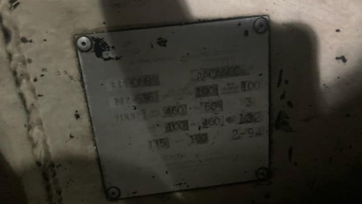 497 cfm, 125 psi, Gardner Denver, rotary screw air compressor, 100 HP, cabinet enclosed - Image 5