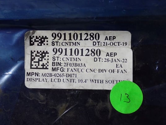 Fanuc, A02B-0265-D071, Operator Interface, LCD Unit, 10.4" Screen, New - Image 5