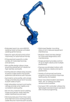 Yaskawa Motoman, AR2010, 6-Axis mig welding robot YRC 1000, new - never used, 2023 - Image 3
