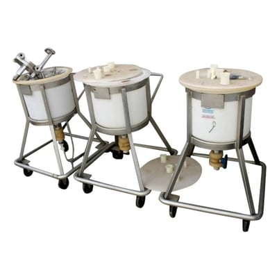 15 gallon Rolling Poly Tanks (3 available) - Image 1