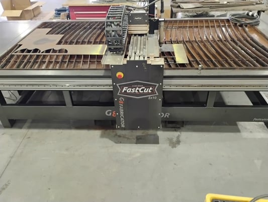 FastCut #G8, CNC Plasma Cutter, 5' x 10' table, Hypertherm Powermax 125, 60" X, 120" Y, 6" Z, 125 Amp., Water - Image 1