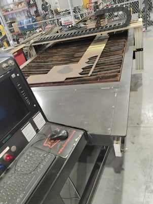 FastCut #G8, CNC Plasma Cutter, 5' x 10' table, Hypertherm Powermax 125, 60" X, 120" Y, 6" Z, 125 Amp., Water - Image 4