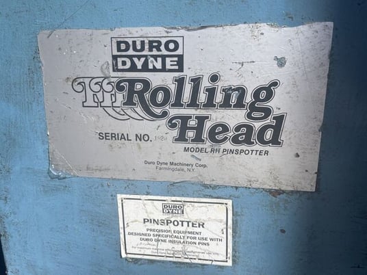 Duro Dyne #RH, Rolling Head Pin Spotter, 4" pins, 208-230 V. - Image 3