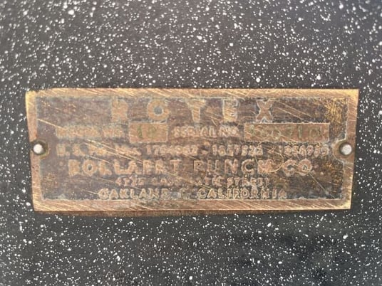 Rotex #18, Hand Operated Turret Punch, 18" throat, 16 gauge, 18 station, stand mount, 5/32"-2" punches & dies - Image 3