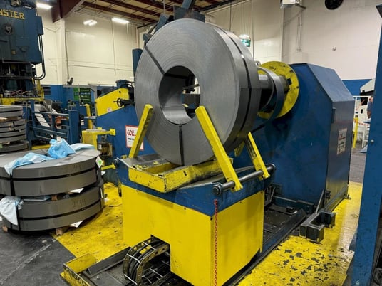 15000 lb. Coe Press Equipment #CPR-150-24-PO / CPPS-350, servo feed line, 24" W x .125" stock, 60" OD - Image 1
