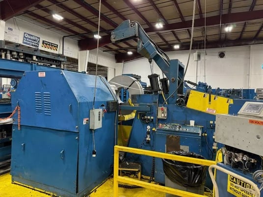 15000 lb. Coe Press Equipment #CPR-150-24-PO / CPPS-350, servo feed line, 24" W x .125" stock, 60" OD - Image 2