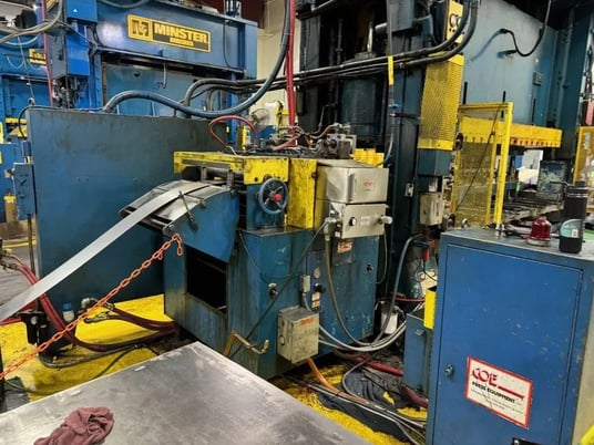 15000 lb. Coe Press Equipment #CPR-150-24-PO / CPPS-350, servo feed line, 24" W x .125" stock, 60" OD - Image 3