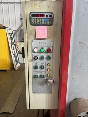 144" x 0.25" Krras #RAS-376, Plate Shears, 39" Back Gauge, 15 HP, 10 SPM, NC Control, 460 V., 2012 - Image 3