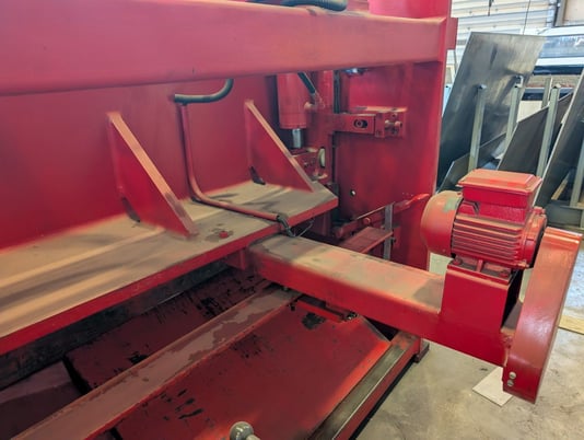 144" x 0.25" Krras #RAS-376, Plate Shears, 39" Back Gauge, 15 HP, 10 SPM, NC Control, 460 V., 2012 - Image 7
