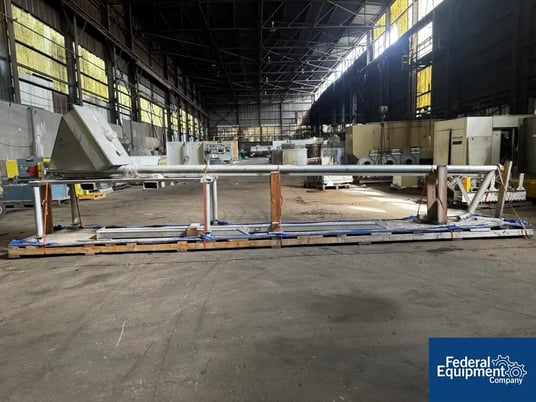 4" diameter, S Howes #4C24, Inclined Screw Conveyor, Stainless Steel, 1 HP, 24' L, 230/460 V., 10' cu.ft. - Image 4