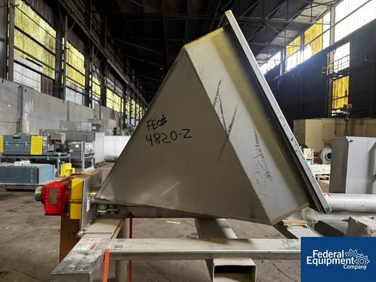 4" diameter, S Howes #4C24, Inclined Screw Conveyor, Stainless Steel, 1 HP, 24' L, 230/460 V., 10' cu.ft. - Image 7