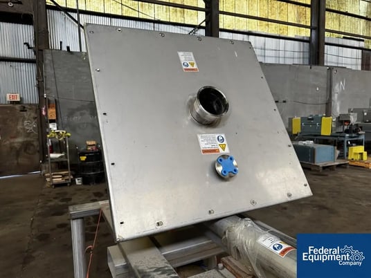 4" diameter, S Howes #4C24, Inclined Screw Conveyor, Stainless Steel, 1 HP, 24' L, 230/460 V., 10' cu.ft. - Image 8