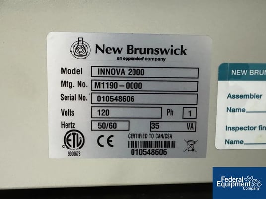 New Brunswick #Innova-2000, Platform Shaker, 120 V. (2 available) - Image 2