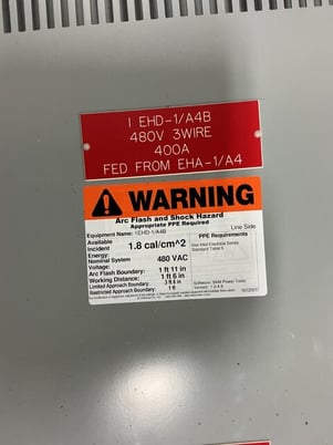 400 Amp. General Electric, Spectra Series, panelboard, 3 wire, 480 Volts, 3 phase - Image 9