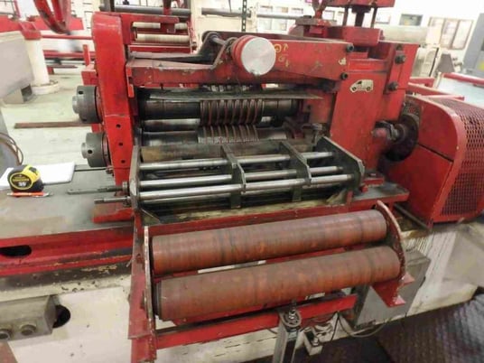 18" x 2.875" Ruesch, slitting line, 6000 lb., 250 FPM, hydraulic expansion, 3 segment mandrel, 12"-16" ID w/ - Image 3