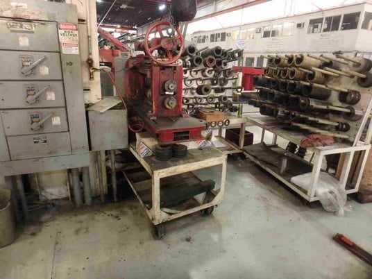 18" x 2.875" Ruesch, slitting line, 6000 lb., 250 FPM, hydraulic expansion, 3 segment mandrel, 12"-16" ID w/ - Image 7