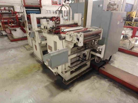 18" x 2.875" Ruesch, slitting line, 6000 lb., 250 FPM, hydraulic expansion, 3 segment mandrel, 12"-16" ID w/ - Image 9