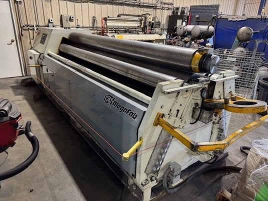 10' x 5/16" Bertsch #4R-HMS-3100x220, CNC double pinch plate roll, 4-roll, 8.66" diameter rolls, hydraulic - Image 2