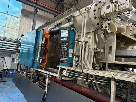 1850 Ton, 220 oz., Mitsubishi #1800MMIIIW-240, horizontal plastic injection molder, 70" x 62" tie bar - Image 1