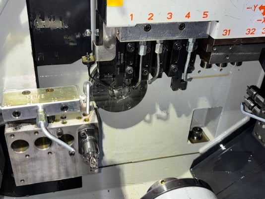 Star #SB-16E, SNS swiss type CNC lathe, 5/8" diameter, Fanuc 18i-TB, Iemca Genius 120 magazine bar feed, 2008 - Image 3