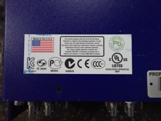 Vista Systems #X20-1608, Video Processor, 100/240 V., 50/60 Hz, 2014 - Image 3