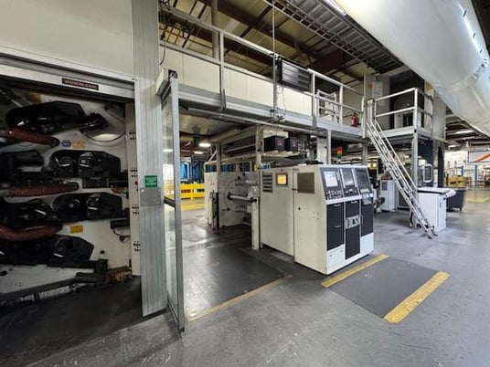 width & H #Primaflex, 52" wide 8 color printing press, Enercon Corona treater, BST camera inspection system - Image 2