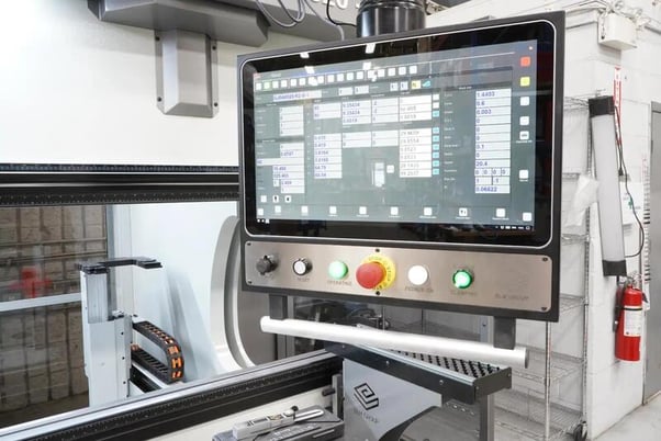 165 Ton, BLM #320-150, CNC electric press brake, Sphera 21 by ESA Control, 10' overall, 100" between housing - Image 3