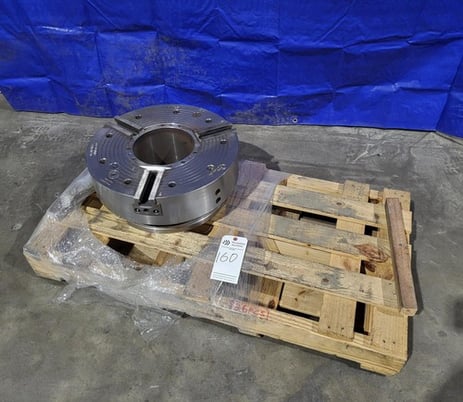 18.5" SMW #BB-N-470-191-3, Big Bore 3-Jaw Power Chuck, 7.5" Bore, 1700 RPM - Image 2