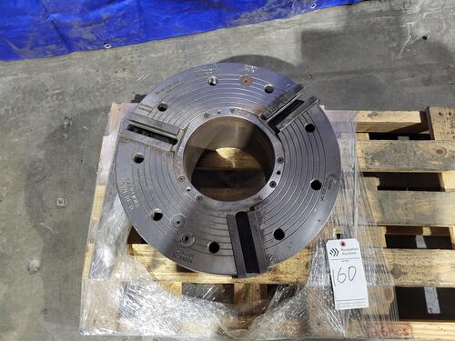 18.5" SMW #BB-N-470-191-3, Big Bore 3-Jaw Power Chuck, 7.5" Bore, 1700 RPM - Image 3