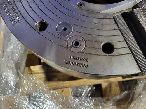 18.5" SMW #BB-N-470-191-3, Big Bore 3-Jaw Power Chuck, 7.5" Bore, 1700 RPM - Image 5