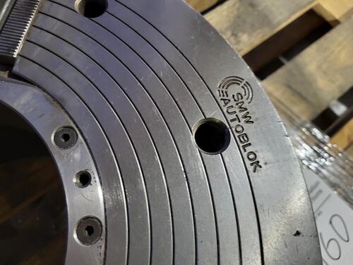 18.5" SMW #BB-N-470-191-3, Big Bore 3-Jaw Power Chuck, 7.5" Bore, 1700 RPM - Image 6