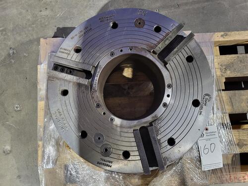 18.5" SMW #BB-N-470-191-3, Big Bore 3-Jaw Power Chuck, 7.5" Bore, 1700 RPM - Image 8