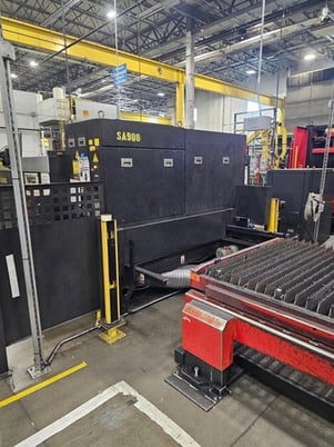 Amada #LCG 3015 AJ, Fiber Laser, 2000 watt, 5' x 10' tables, AMNC 3i, 29552 hours, 2016 - Image 5