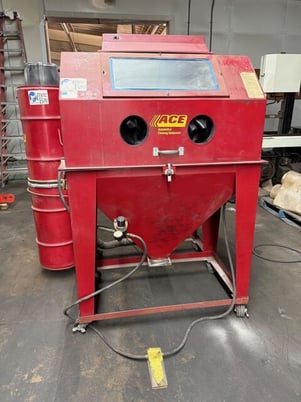 42" x 24" x 23" Ace Automation #2, sandbalst cabinet blast cleaning - Image 1