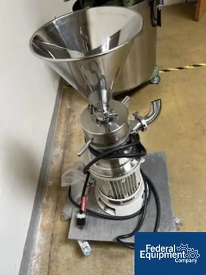 Fryma Koruma #MZ-80, Colloid Mill, jacketed, Stainless Steel hopper, 460 V., 2012 - Image 4