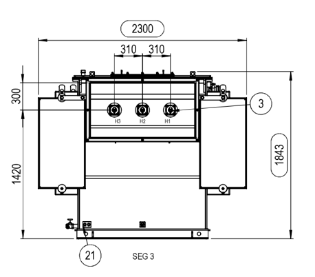 1500 KVA 23000 Primary, 480 Secondary, Voltran, pad mounted transformer, new, 2025 - Image 3