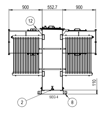 1500 KVA 23000 Primary, 480 Secondary, Voltran, pad mounted transformer, new, 2025 - Image 4