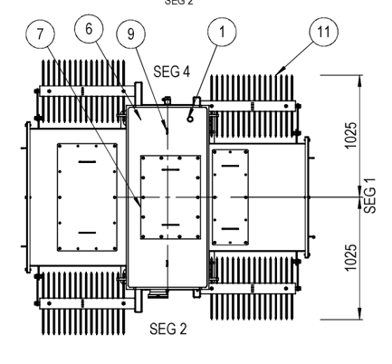 1500 KVA 23000 Primary, 480 Secondary, Voltran, pad mounted transformer, new, 2025 - Image 5