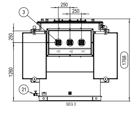 1000 KVA 13200 Primary, 480 Secondary, Voltran, pad mounted transformer, new, 2025 - Image 3
